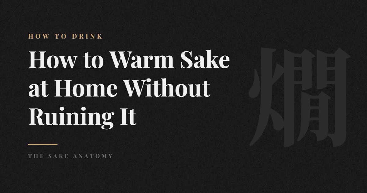 how to warm sake