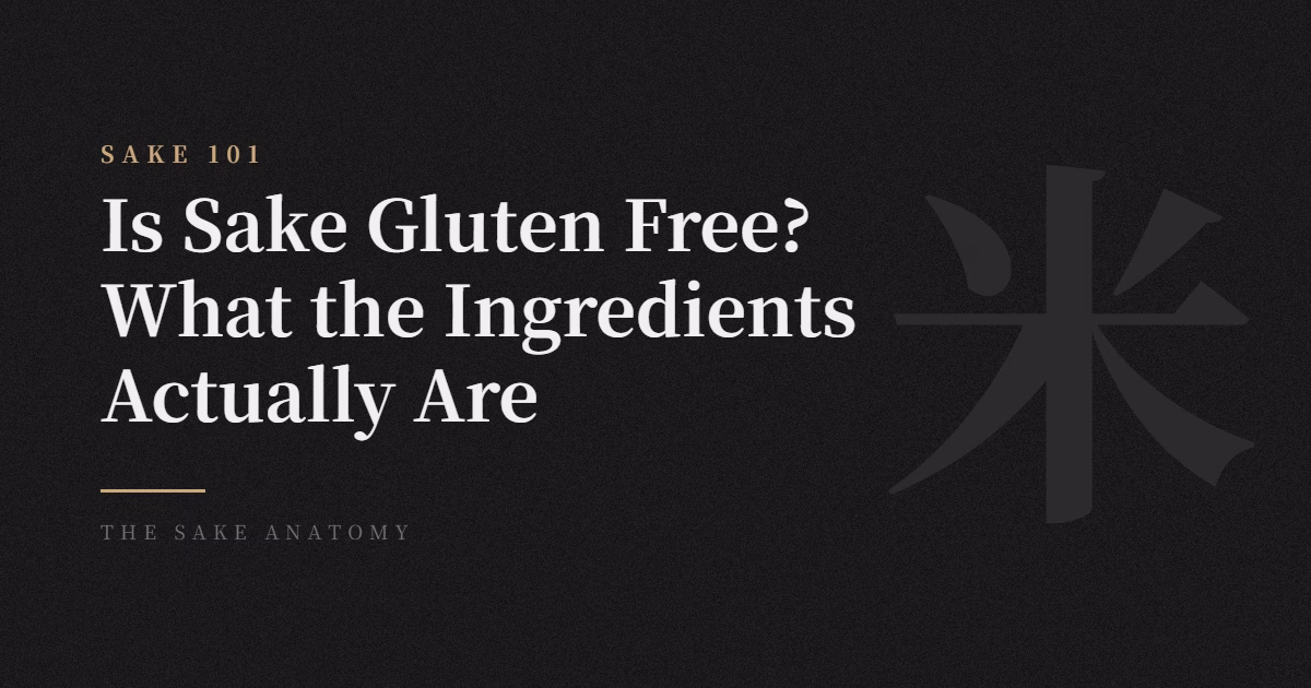 is sake gluten free